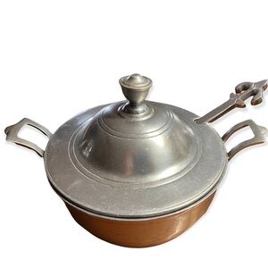 Vintage Wilton Pewter Tureen Server with Lid and Ladle